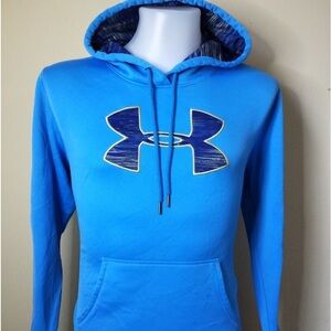 🩵🌌 Under Armor Storm 1 hooded pull over unisex sweatshirt sky blue
